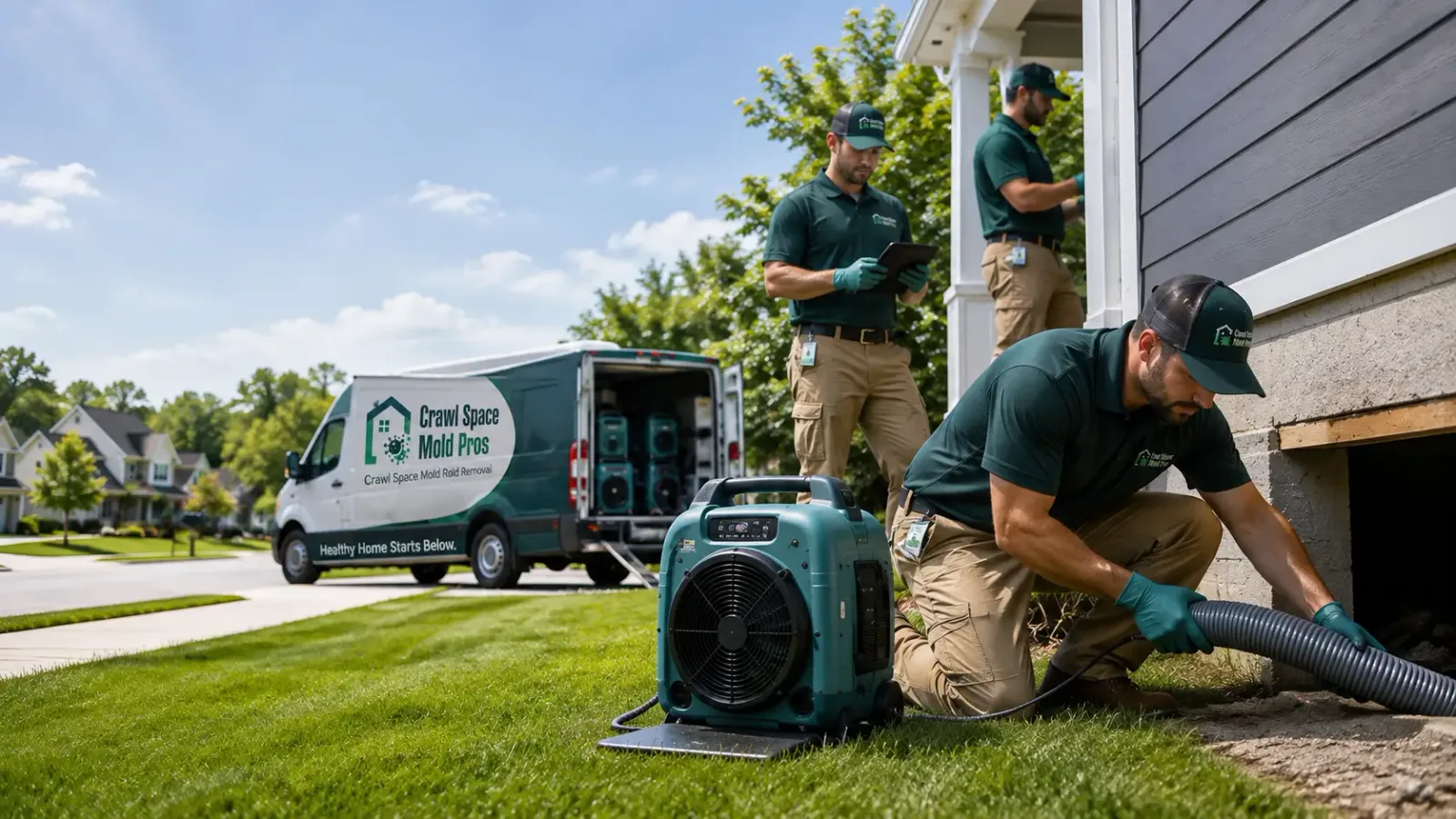 Crawl Space Mold Removal in Manchester, CA